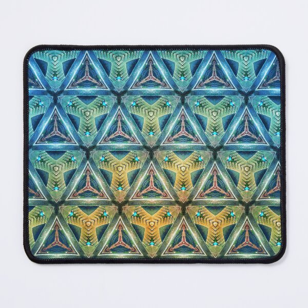 Item preview, Gradient neon green triangle patter, spaceship style designed and sold by pipikijung.