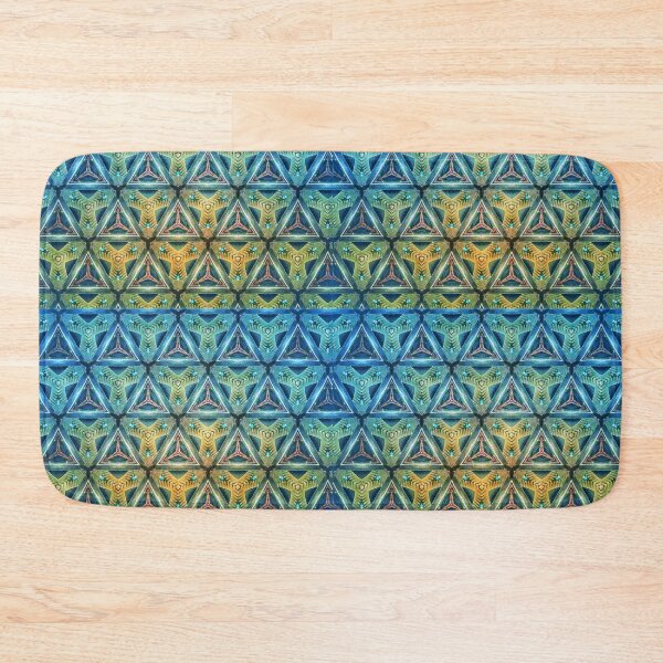 Item preview, Gradient neon green triangle patter, spaceship style designed and sold by pipikijung.