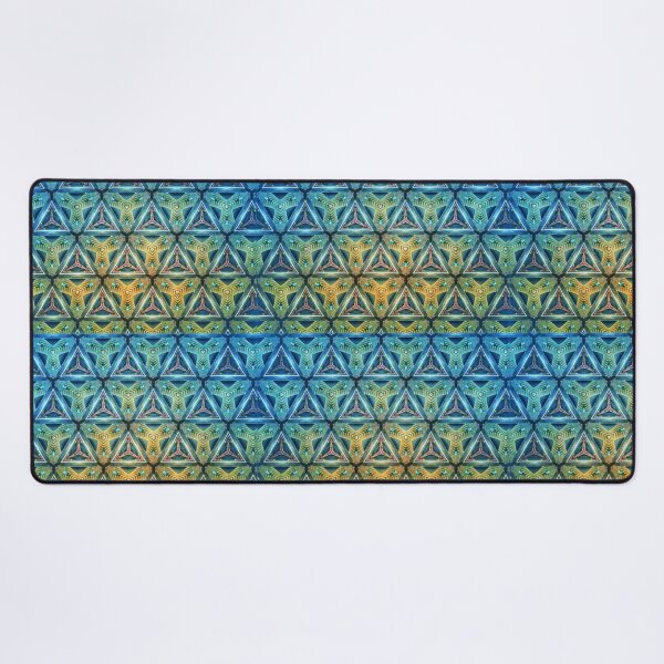 Item preview, Gradient neon green triangle patter, spaceship style designed and sold by pipikijung.