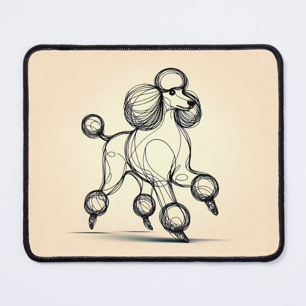 Item preview, Whimsical Poodle Cartoon designed and sold by PawspectCreate.