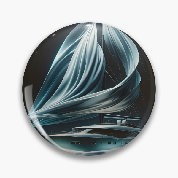 Item preview, Teal Yacht Serene Winds Abstract Luxury designed and sold by ByDigitalDream.