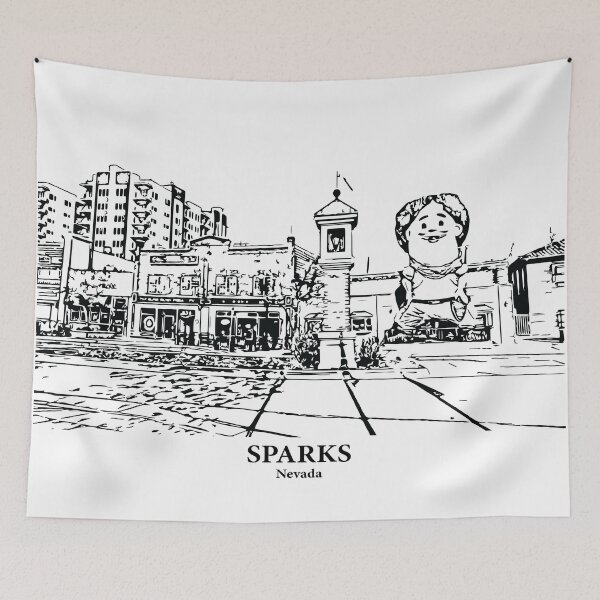 Item preview, Sparks - Nevada designed and sold by Lakeric Cityscapes.