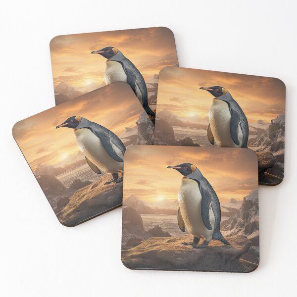 Item preview, Antarctica Sunset Penguin designed and sold by Elisabeth Lucas.