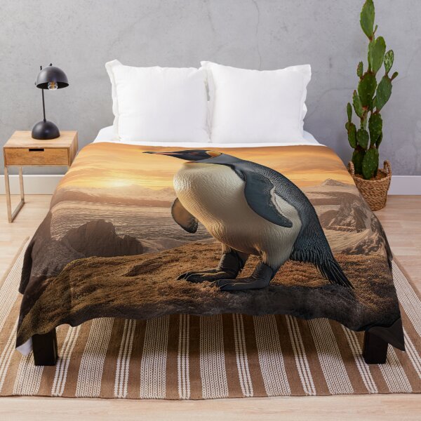 Item preview, Antarctica Sunset Penguin designed and sold by Elisabeth Lucas.