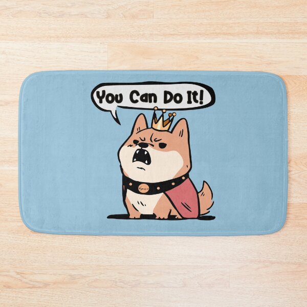 Item preview, Fat King Shiba You Can Do It designed and sold by myanko.