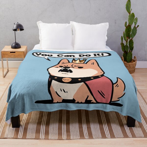 Item preview, Fat King Shiba You Can Do It designed and sold by myanko.