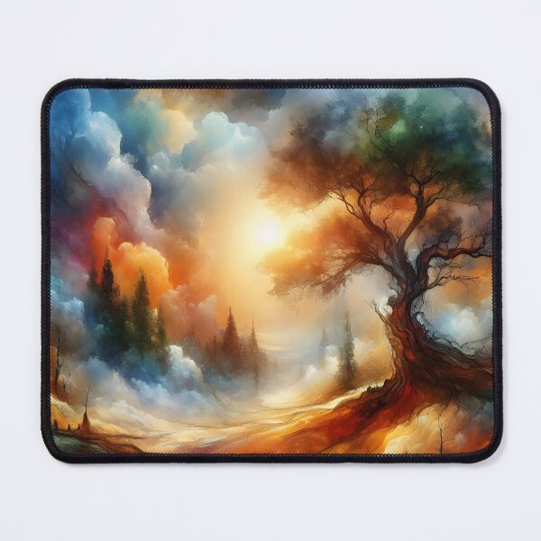 Item preview, Water-Colored Forest in the mix of Sun-rays #67 Throw Pillow designed and sold by LLdreams.