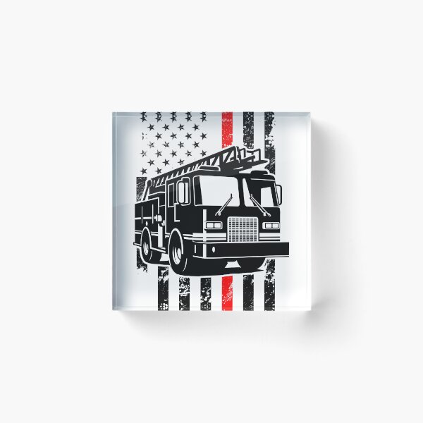 Item preview, Fireman American Flag Firefighter Thin Red Line designed and sold by TKsTees.