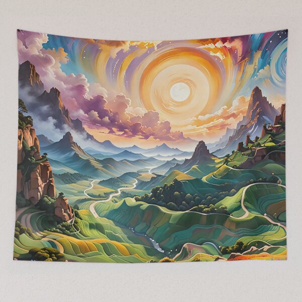 Item preview, Whispers of the Unconscious: A Journey Through the Twisted Enigma designed and sold by PanoramaPrints.