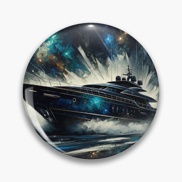 Item preview, Navy Celestial Yacht: Sophisticated Expressionist Atmosphere designed and sold by ByDigitalDream.