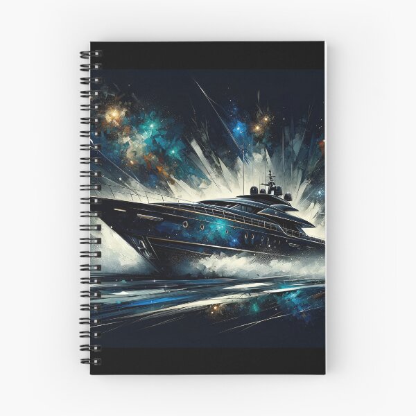 Item preview, Navy Celestial Yacht: Sophisticated Expressionist Atmosphere designed and sold by ByDigitalDream.