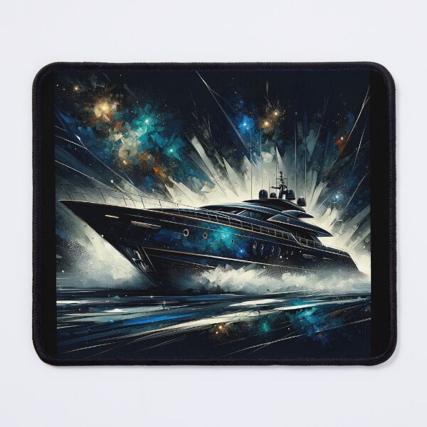 Item preview, Navy Celestial Yacht: Sophisticated Expressionist Atmosphere designed and sold by ByDigitalDream.