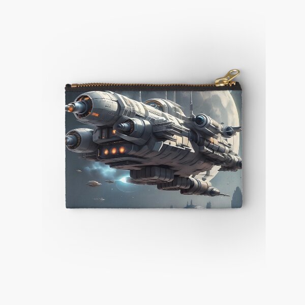 Item preview, Large spaceship over planet surface during landing designed and sold by Frostquest.