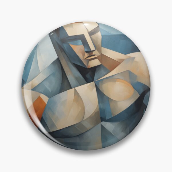 Item preview, Cubism bodybuilder oil painting designed and sold by BeautyofMasc.