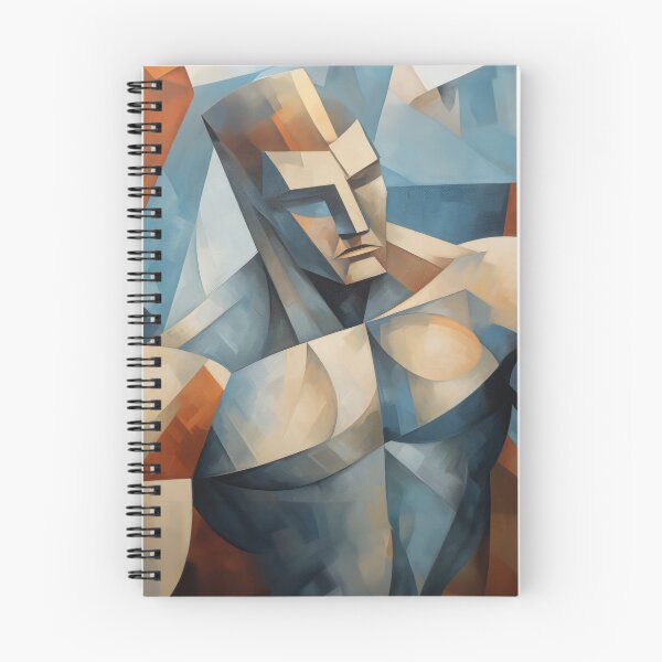 Item preview, Cubism bodybuilder oil painting designed and sold by BeautyofMasc.