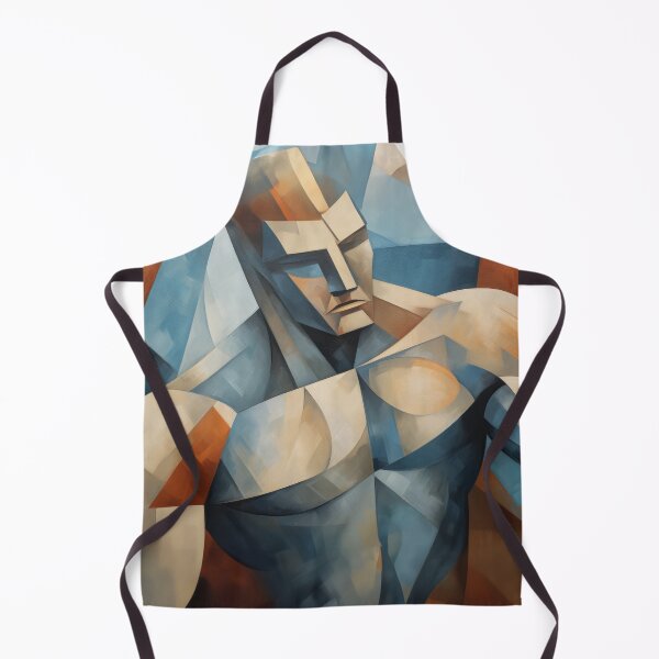 Item preview, Cubism bodybuilder oil painting designed and sold by BeautyofMasc.