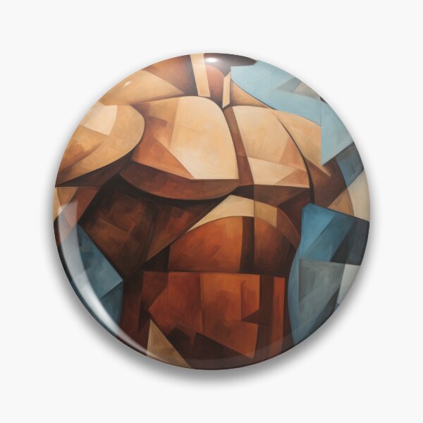 Item preview, Cubism bodybuilder oil painting designed and sold by BeautyofMasc.