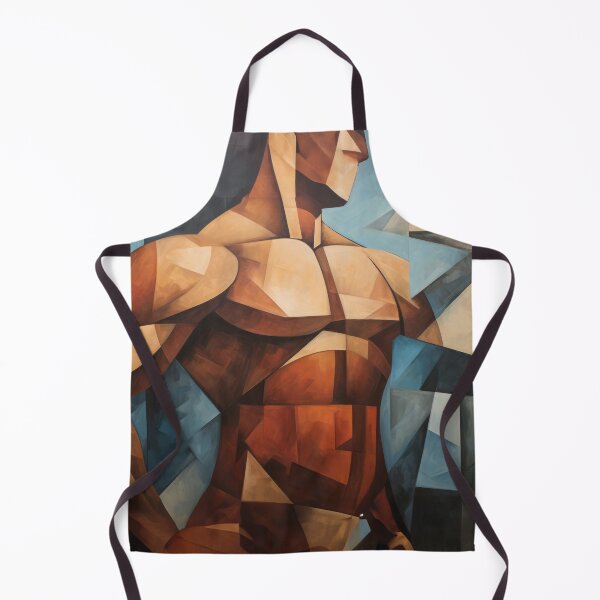Item preview, Cubism bodybuilder oil painting designed and sold by BeautyofMasc.