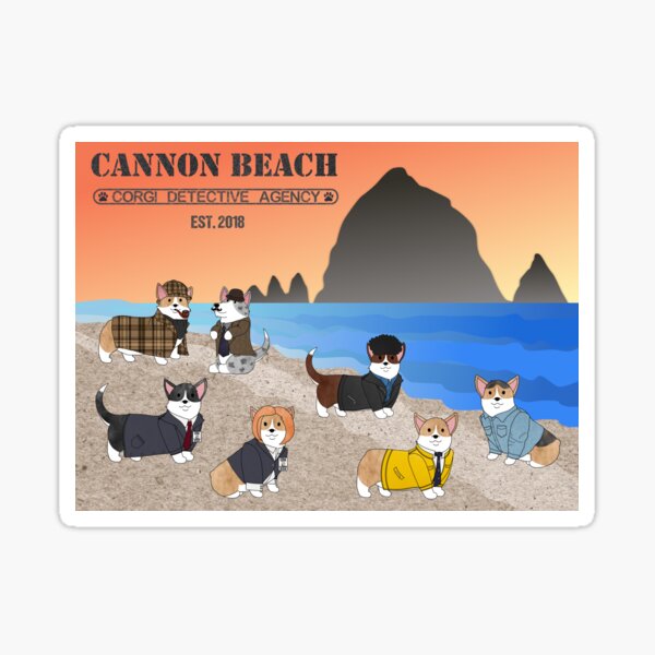 Corgi Beach Stickers Redbubble - panda cafe est2018 roblox