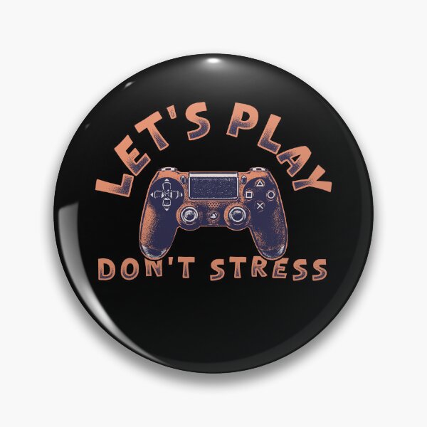 Item preview, play station controller let's play don't stress designed and sold by Pacebreaker_.