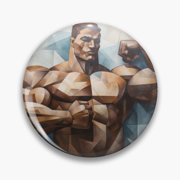 Artikelvorschau, Cubism bodybuilder oil painting entworfen und verkauft von BeautyofMasc.