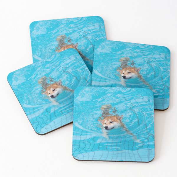 Item preview, Shiba Inu Dog Loves Swimming designed and sold by VanGaldo.