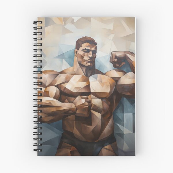 Item preview, Cubism bodybuilder oil painting designed and sold by BeautyofMasc.