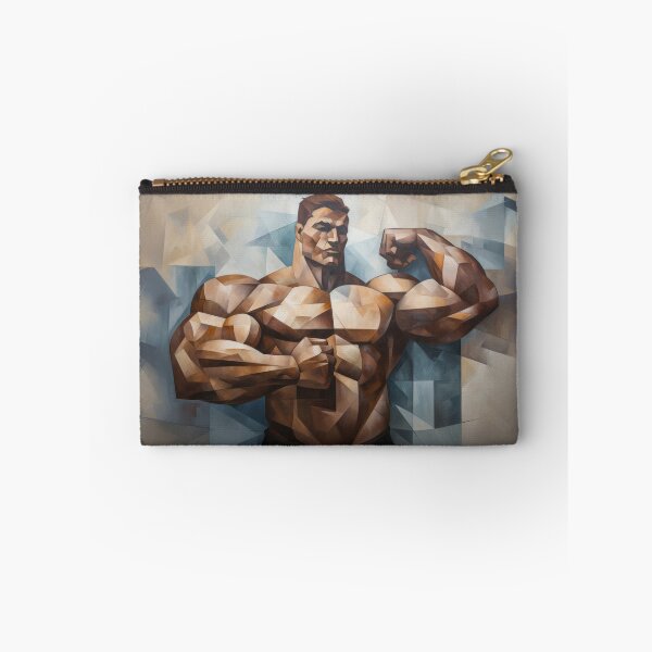 Item preview, Cubism bodybuilder oil painting designed and sold by BeautyofMasc.