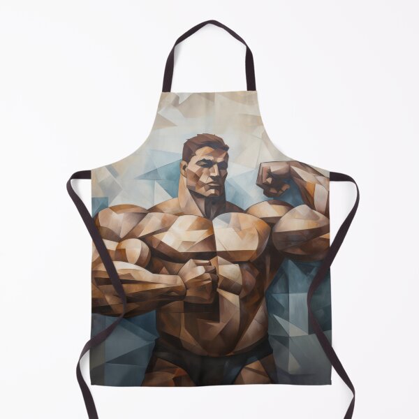 Item preview, Cubism bodybuilder oil painting designed and sold by BeautyofMasc.