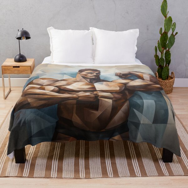 Item preview, Cubism bodybuilder oil painting designed and sold by BeautyofMasc.