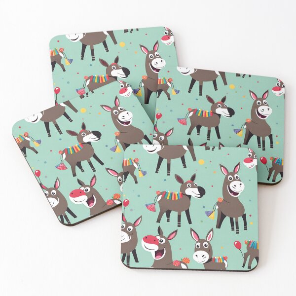 Item preview, Little donkeys having fun designed and sold by artworkpro2024.