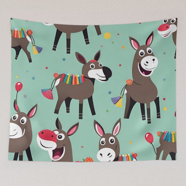 Item preview, Little donkeys having fun designed and sold by artworkpro2024.