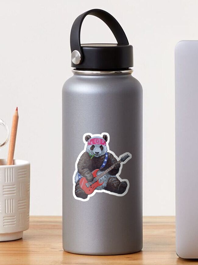 Thumbnail 1 of 3, Sticker, Glam Rock Steel Panda designed and sold by CaryadArtwork.