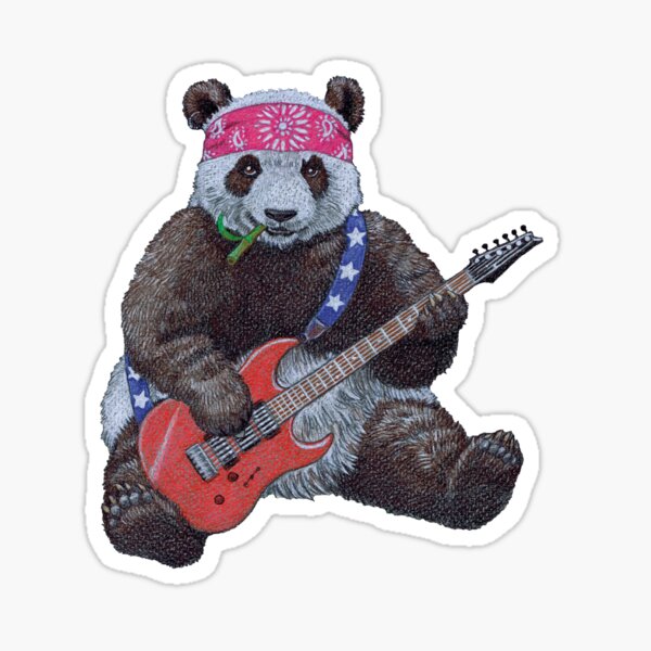 Item preview, Glam Rock Steel Panda designed and sold by CaryadArtwork.