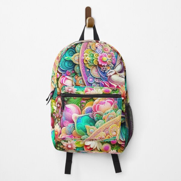 Item preview, Spring Avalokiteshvara Psychedelic Floral Fractal Mandala 1 designed and sold by GuyBlank.
