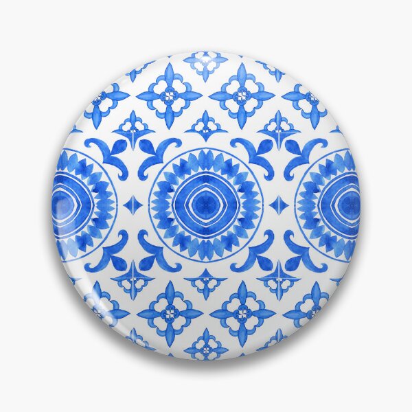 Item preview, Blue and White Ceramic Pattern designed and sold by Inspirely.