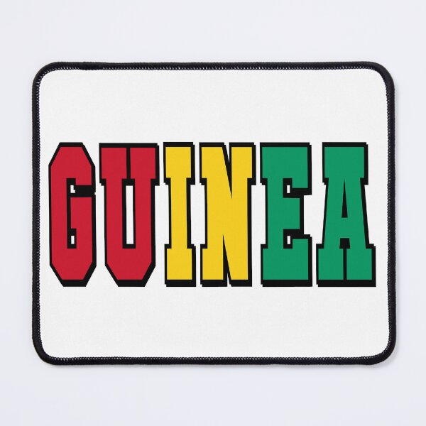 Item preview, Guinea Country Flag Typography designed and sold by TravelWish.