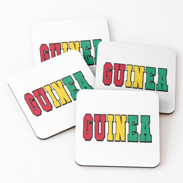 Item preview, Guinea Country Flag Typography designed and sold by TravelWish.