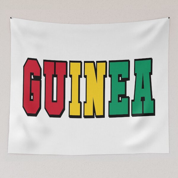 Item preview, Guinea Country Flag Typography designed and sold by TravelWish.