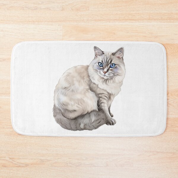 Item preview, The cat's piercing blue gaze designed and sold by Marie Colençon.