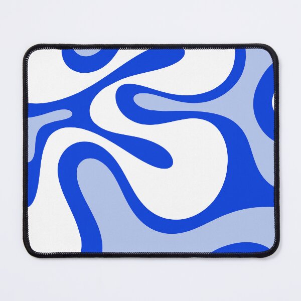 Item preview, Royal Blue Smooth Contours Retro Contemporary Abstract Pattern designed and sold by kierkegaard.