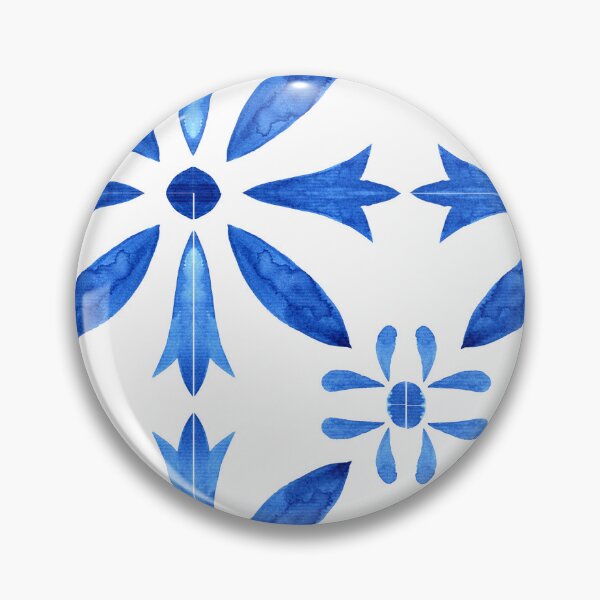 Item preview, Blue and White Ceramic Pattern designed and sold by Inspirely.