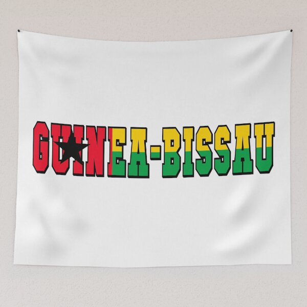 Item preview, Guinea-Bissau Country Flag Typography designed and sold by TravelWish.