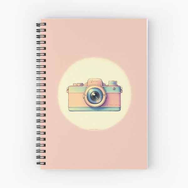 Item preview, Soft Pastel Pink Color Vintage Camera Drawing designed and sold by thejoyker1986.