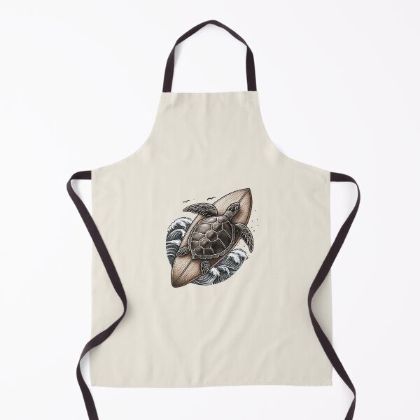 Item preview, Surfing turtle designed and sold by BecauseLaMode.