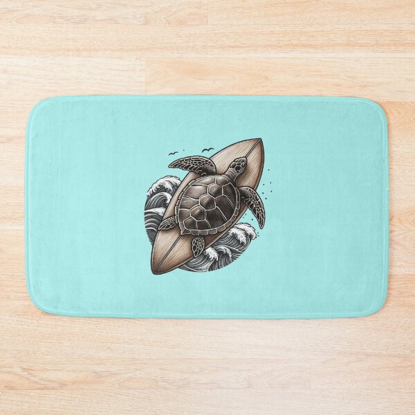 Item preview, Surfing turtle designed and sold by BecauseLaMode.