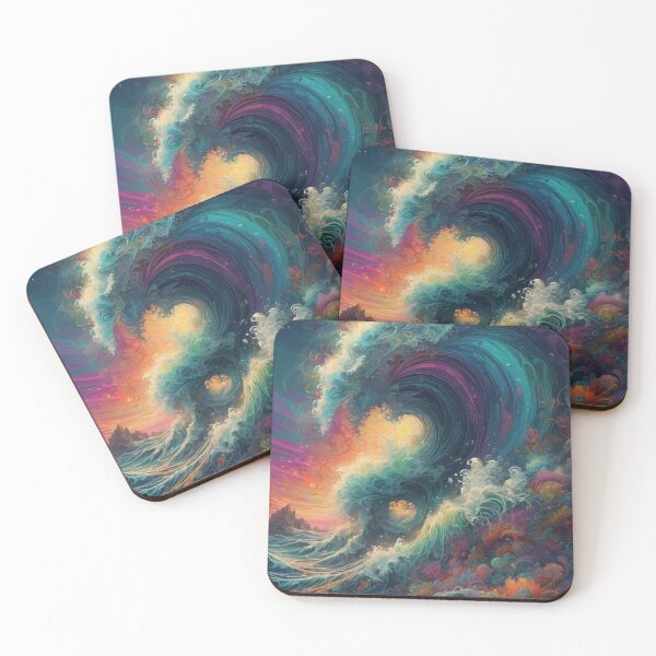 Item preview, Colorful waves designed and sold by VanillaCream1.