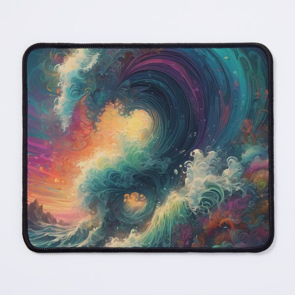 Item preview, Colorful waves designed and sold by VanillaCream1.