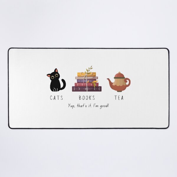 Item preview, Cats, books, tea #3 - Cute & colourful designed and sold by SusanDee.