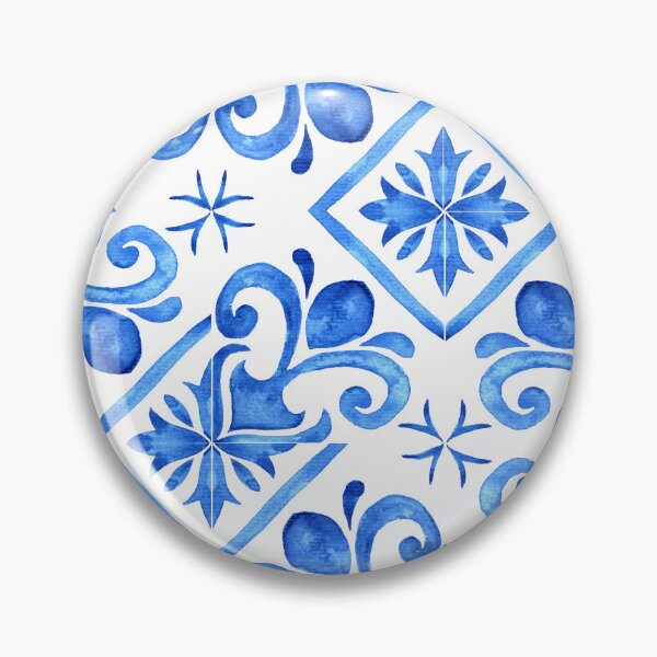 Item preview, Blue and White Ceramic Pattern designed and sold by Inspirely.
